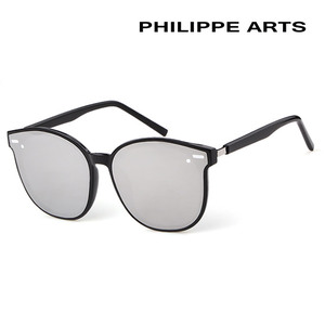 필립아츠 미러 선글라스 PA6020FS C06 사각 플랫 미러 렌즈 오버핏 아시안핏
