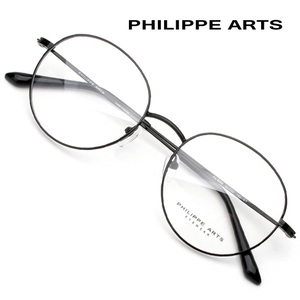 필립아츠 안경테 PA8006 C1 가벼운 동글이 메탈테 안경