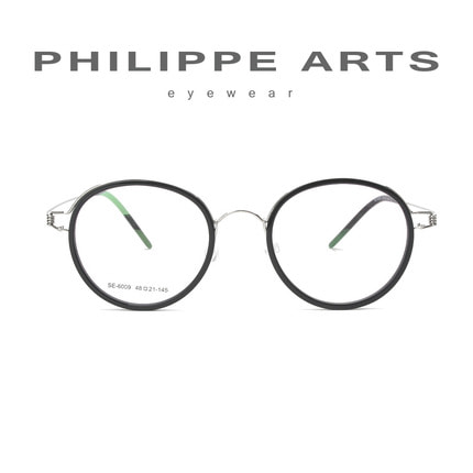 필립아츠 안경테 SE6009-C2 가벼운 동글이 뿔테 안경