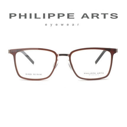 필립아츠 안경테 SE6029-C3 가벼운 사각 뿔테 안경 남자 여자 패션 오버핏