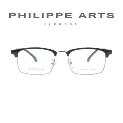 필립아츠 명품 안경테 00317-C3 가벼운 하금테 남자 여자 패션 안경 오버사이즈