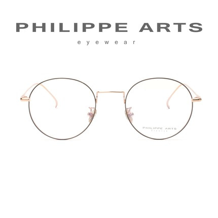 필립아츠 명품 안경테 52135-C6 남자 여자 초경량 가벼운 메탈테 라운드 패션 안경