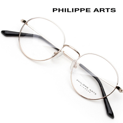 필립아츠 안경테 PA8001-C6 동글이 메탈 얇은 금테 남자 여자 심플한 패션 안경 국내제작