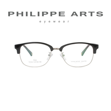 필립아츠 명품 안경테 T6358-C03 가벼운 하금테 남자 여자 편안한 데일리 패션 안경