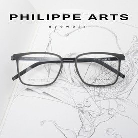 필립아츠 안경테 SE6029-C2 가벼운 사각 뿔테 안경