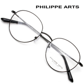 필립아츠 안경테 PA8002-C1 가벼운 동그란 메탈테 남자 여자 데일리 패션 안경 국내제작