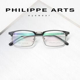 필립아츠 명품 안경테 00317-C1 남자 여자 하금테 사각 편안한 가벼운 패션 안경 빅사이즈